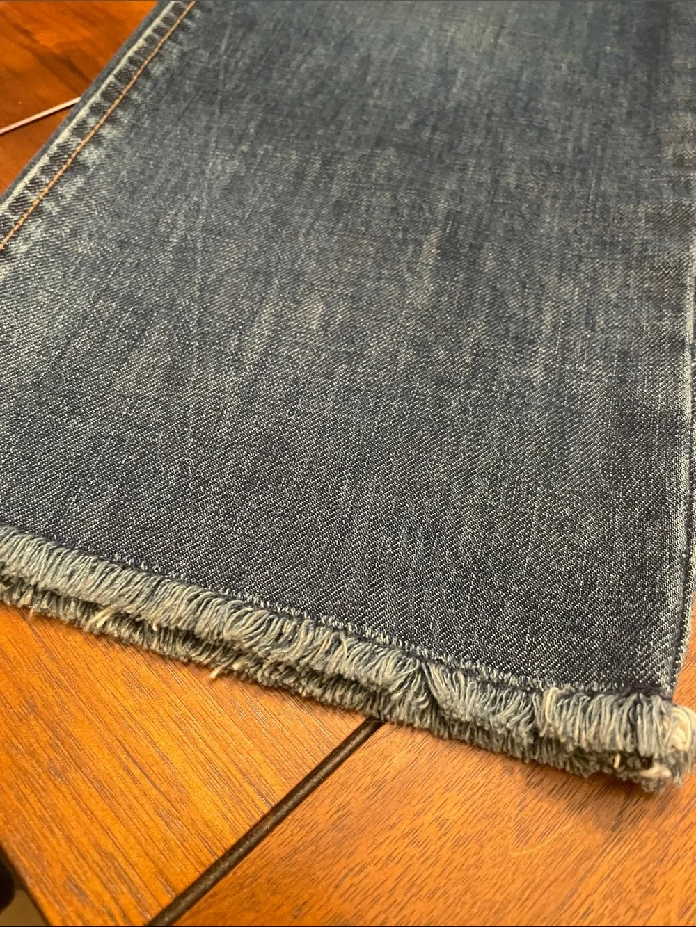 J. Crew High-Rise Dark Blue Denim Jeans with Silver Buttons C69